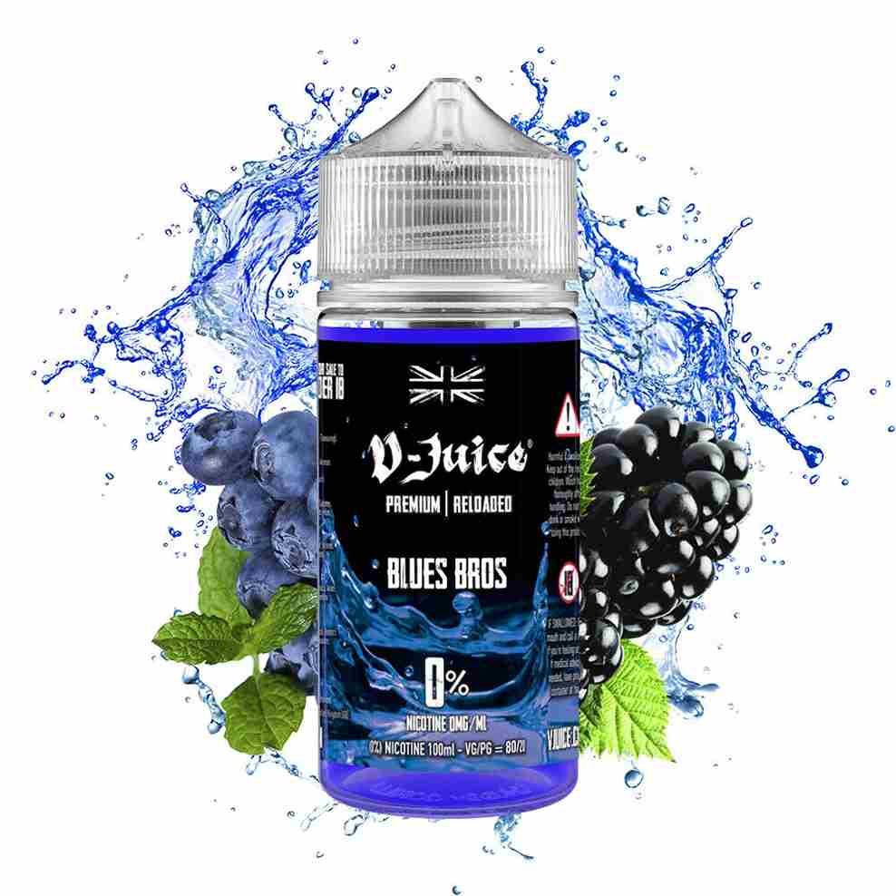 blues bros V Juice Premium E-Liquid Vape Juice 100ML - oldvapeworld