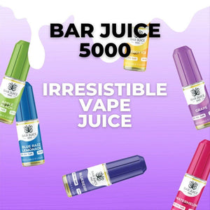 BAR JUICE 5000 NIC SALT 10ML E LIQUID 10MG | 20MG VAPE JUICE 50/50 VG/PG - oldvapeworld