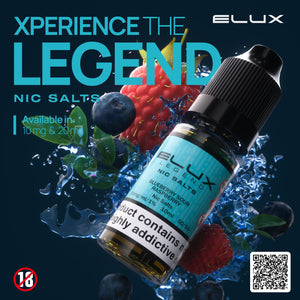 Elux Nic Salt 10ml E Liquid 10mg and 20mg All Flavour Available