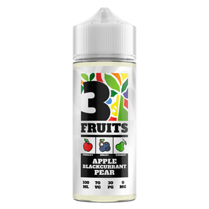 APPLE BLACKCURRANT PEAR E LIQUID BY 3 FRUITS 100ML 70VG oldvapeworld