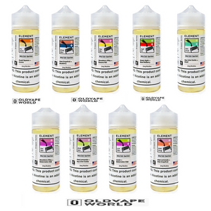 ELEMENT E-Liquid Vape DRIPPER Series American 100ml 0mg Best Flavours Available oldvapeworld