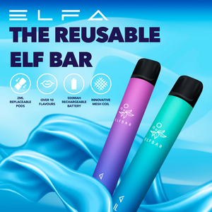 ELFA BAR PREFILLED POD VAPE KIT 500mAh Rechargeable oldvapeworld