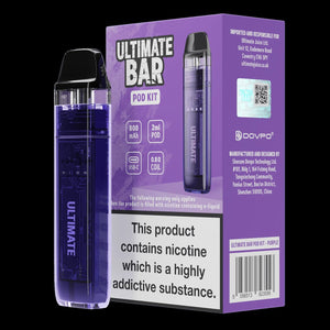 ULTIMATE BAR Pod Kit Ecig 800mAh 2ml TBD Genuine UK Best Seller oldvapeworld