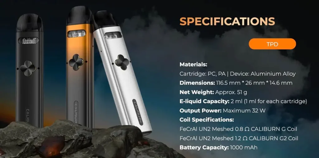 UWELL CALIBURN EXPLORER POD KIT