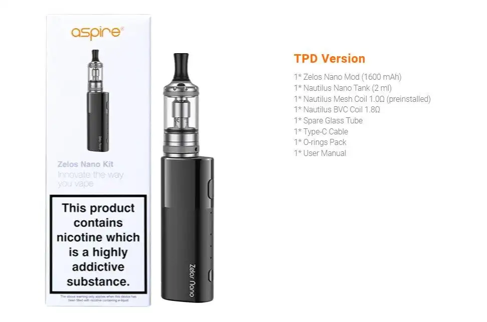 Aspire Zelos Nano Vape Kit