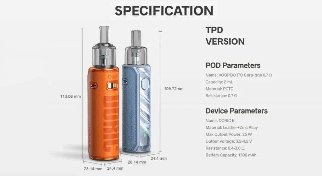 VooPoo Doric E Pod Vape Kit 