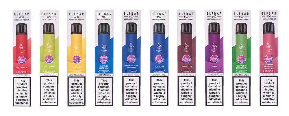Elf Bar 600 Puffs Prefilled Pod Kit