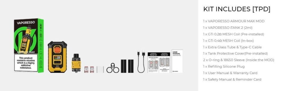 Vaporesso Armour Max kit