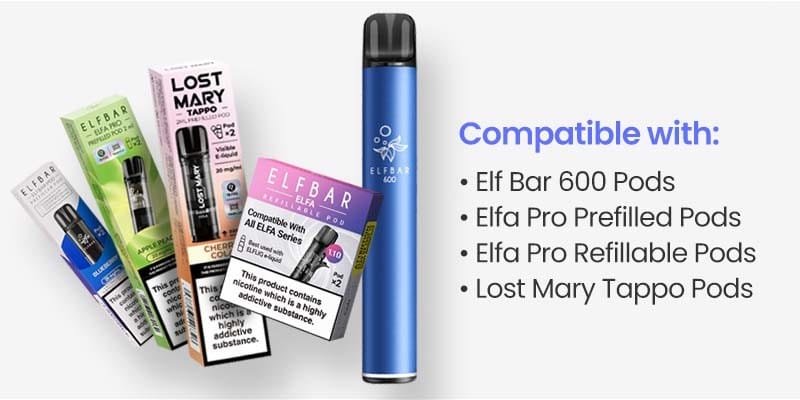 Elf Bar 600 Puffs Prefilled Pod Kit