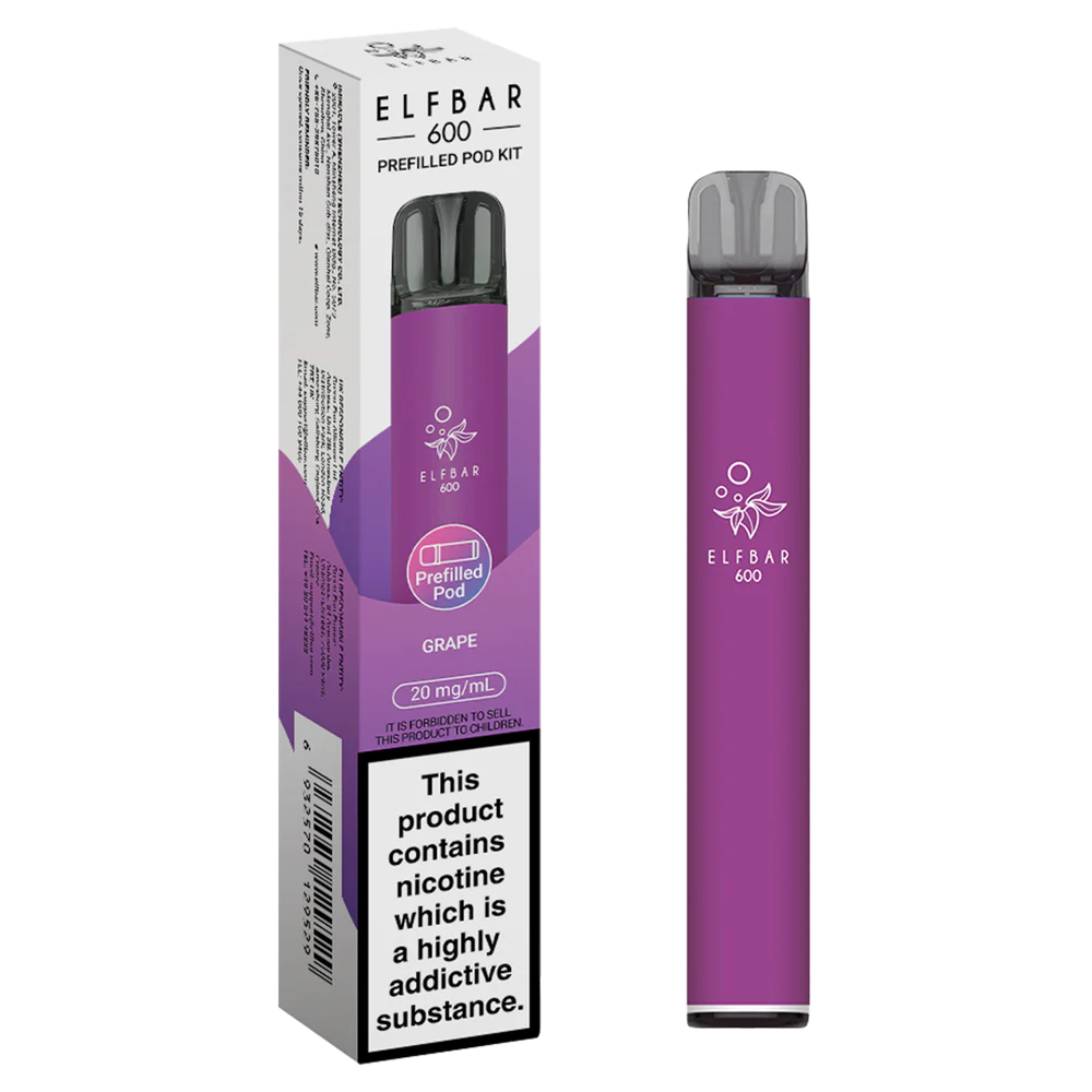 Elf Bar 600 Puffs Prefilled Pod Kit