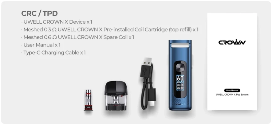 UWELL CROWN X VAPE KIT