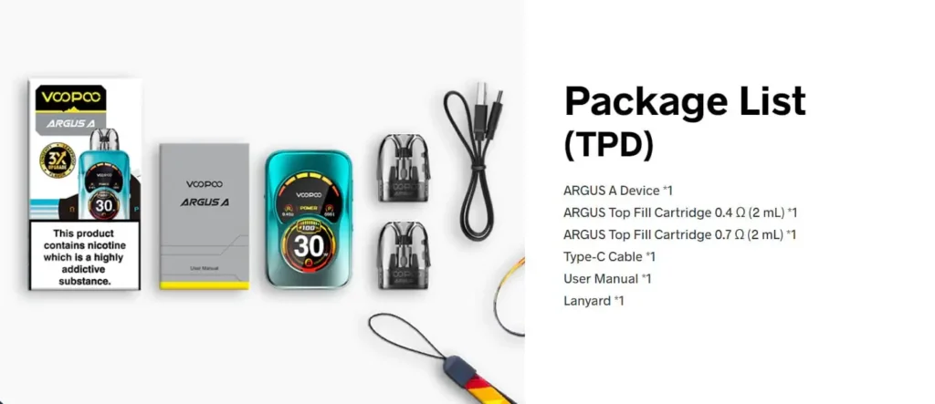 VooPoo Argus A Pod Kit Vape
