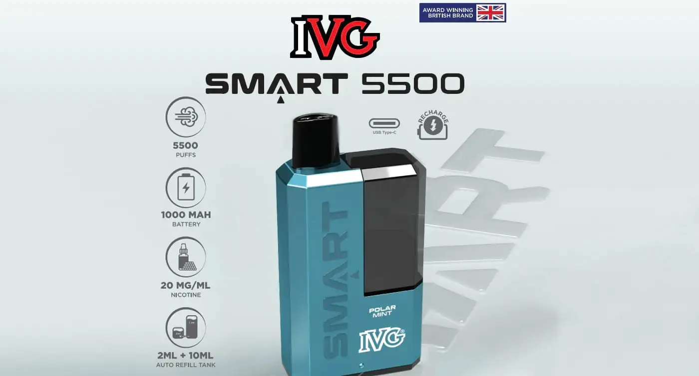 IVG Smart 5500 Refillable Rechargeable Pod Kit